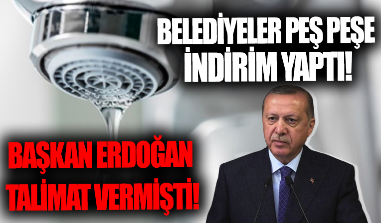 AK Partili ve MHP'li belediyeler su faturalarında indirime gitti