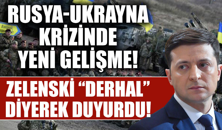 Rusya-Ukrayna krizinde yeni gelişme! Zelenski'den ateşkes çağrısı
