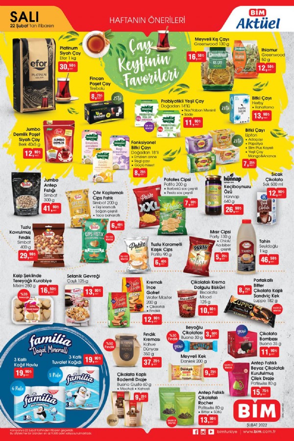 22 Şubat BİM Aktüel Ürünler Kataloğu Yayınlandı Mı?