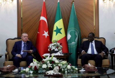 Cumhurbaskani Erdogan, Senegal Cumhurbaskani Sall Ile Görüstü