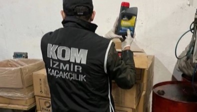 Izmir'de Kaçak Akaryakit Imalathanesine Operasyon
