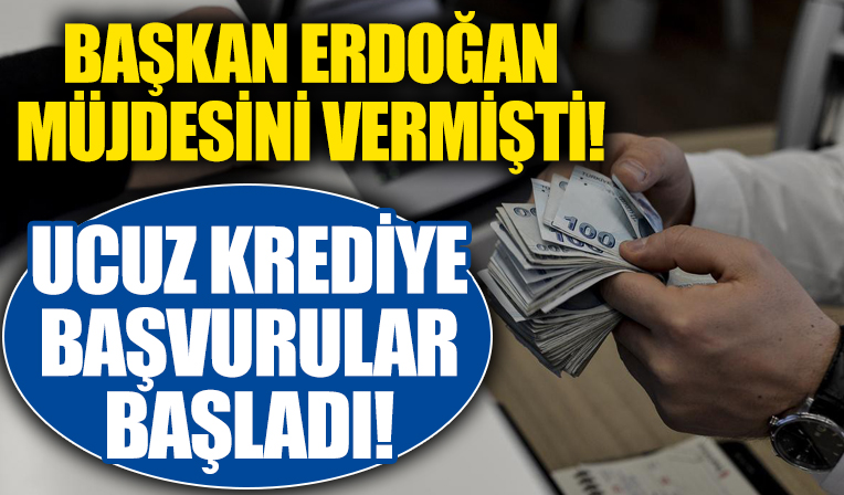 Başkan Erdoğan'ın müjdesini verdiği destek paketine başvurular başladı!