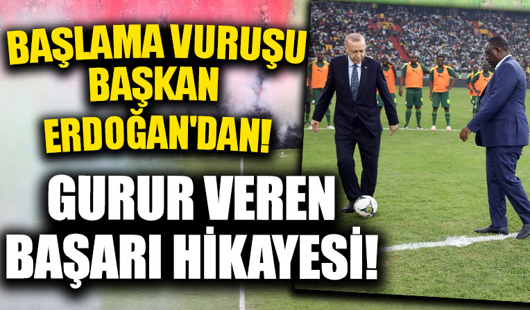 Başkan Recep Tayyip Erdoğan Senegal'de Türk şirketlerin inşa ettiği stadyumun açılış törenine katıldı