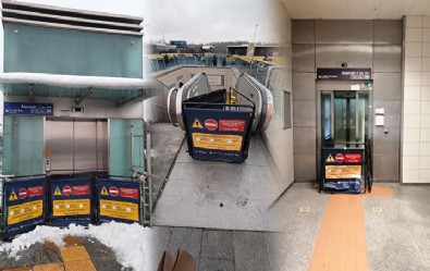 İmamoğlu'nun belediyeciliği bu kadar...  Duraklardaki asansör ve yürüyen merdivenler her gün arızalı!