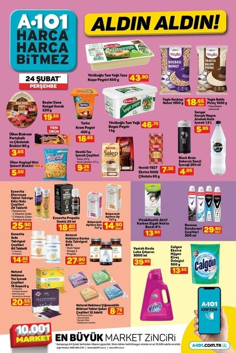 24 Şubat A101 Kataloğunda Neler Var? Bu Hafta A101’de Neler Var?