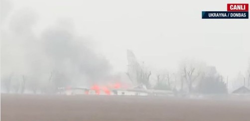 Rusya Ukrayna'da radar üssünü vurdu! Mariupol'da alevler yükseliyor