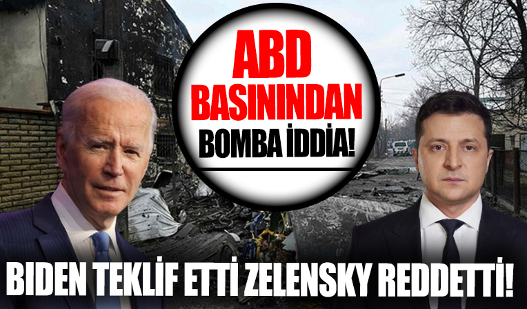 ABD basınından bomba iddia! Biden teklif etti Zelenskiy reddetti
