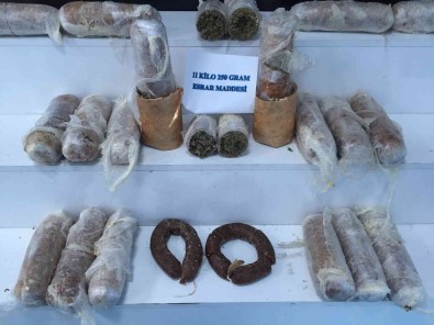 Kavurma Arasinda 11 Kilo Esrar Ele Geçirildi
