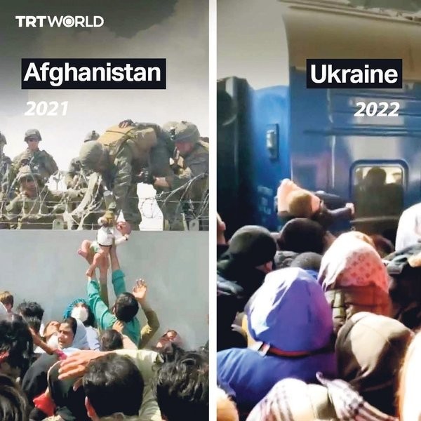 Ukrayna'daki savaştan kaçış sürüyor! Gözyaşı treni...