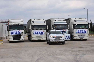 Tekirdag'dan Ukrayna'ya 9 Tir Insani Yardim Gönderildi