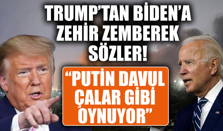 Trump'tan Biden'a zehir zemberek sözler! Putin 'Davul çalar gibi oynuyor'