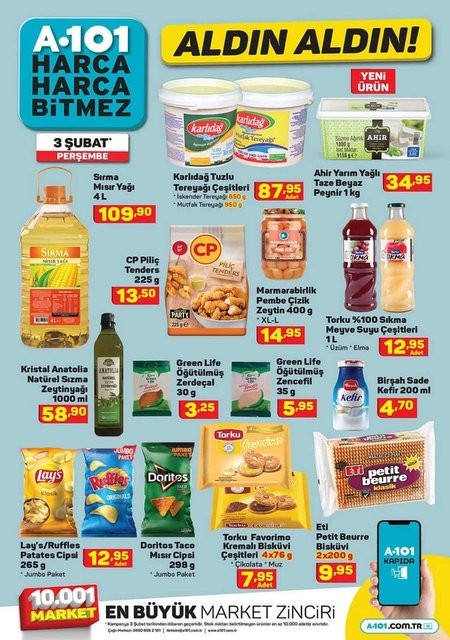 3 Mart A101 İndirimli Ürünler Neler? 3 Mart 2022 A101 Aktüel Ürünler Listesi
