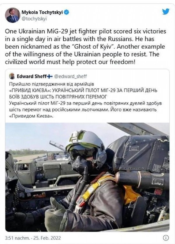 Dünya Ukrayna’nın kahramanını konuşuyor! ‘Kiev hayaleti’ kim?