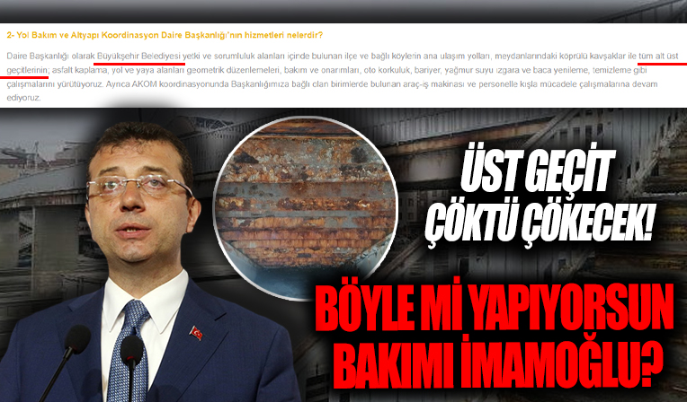 Silivri'de halkı tedirgin eden üst geçit! Çöktü çökecek...