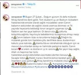 Seray Sever’den kötü haber!