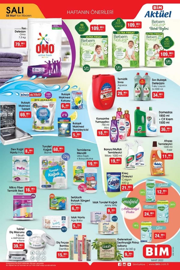 8 Mart BİM Aktüel Ürünler Kataloğu Yayınlandı! 8 Mart Salı BİM Aktüel Ürünler Kataloğu