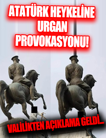 Atatürk anıtına urgan asılması provokasyonunda flaş gelişme! Valilikten ilk açıklama geldi...