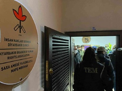 Dikaybakır'daki İnsan Hakları Derneği'nde arama! PKK ile temasları ortaya çıktı...