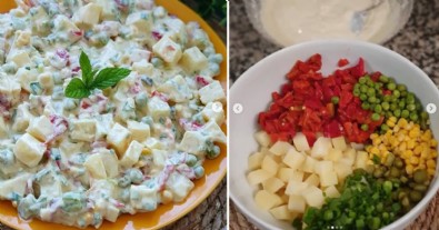 Köz Biberli Yoğurtlu Patates Salatası Nasıl Yapılır? Köz Biberli Yoğurtlu Patates Salatası Tarifi