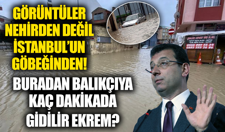Sokaklar göle döndü! Vatandaşlar CHP'li İBB'ye bağlı İSKİ'ye tepki gösterdi