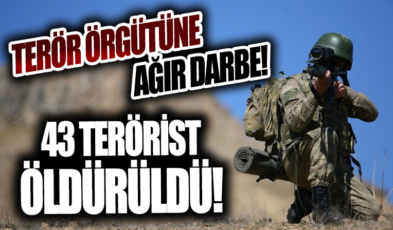 Terör örgütüne ağır darbe! MSB duyurdu: 48 terörist etkisiz...