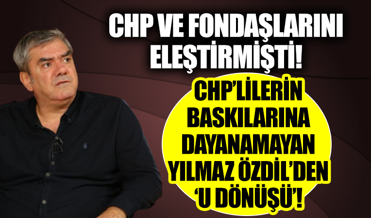 CHP'yi eleştirmişti! Yılmaz Özdil geri adım attı