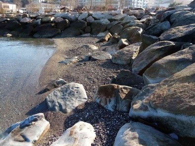 Bandirma'da Deniz Çekilmesi Bir Aydir Devam Ediyor