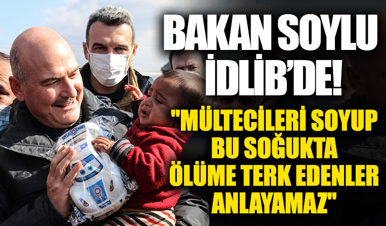 Süleyman Soylu, İdlib'de yapımı süren briket evleri inceledi