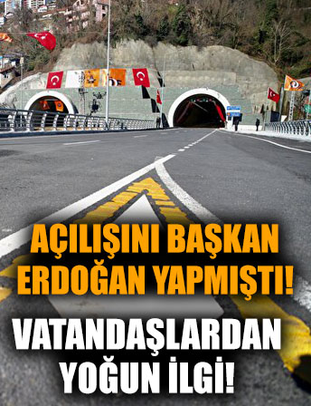 Başkan Erdoğan açmıştı! 5 dakikaya inen yola vatandaş büyük ilgi gösterdi
