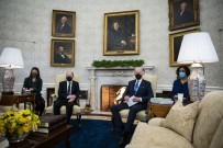 ABD Baskani Biden, Almanya Basbakani Scholz Ile Beyaz Saray'da Bir Araya Geldi