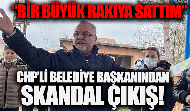 CHP'li başkandan 'Toprakları sen verdin' diyen vatandaşa: Bir büyük rakıya sattım