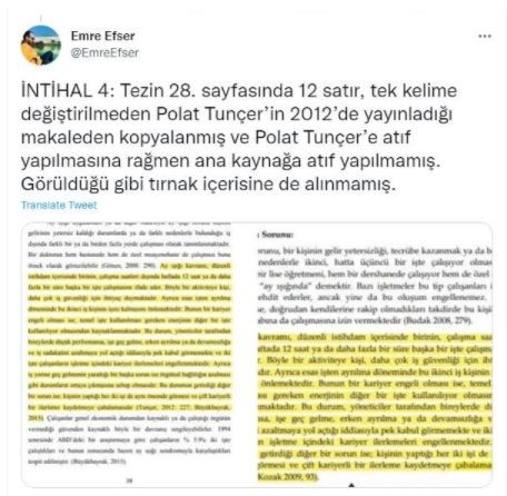 Ekrem İmamoğlu'nun eşi Dilek İmamoğlu'nun tezi çalıntı çıktı!