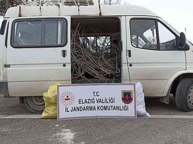 Elazig'da Kablo Hirsizi Yakalandi