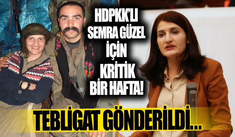 HDPKK'lı Semra Güzel için kritik 1 hafta! Tebligat gönderildi...