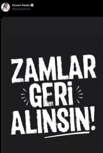 Demet Akalın'dan Çağrı!