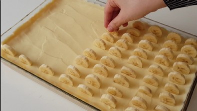 Borcamda Muzlu Pasta Nasıl yapılır? Evde Kolay Muzlu Pasta Tarifi
