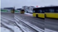 EKREM İMAMOĞLU - Uyarılara rağmen yollar tuzlanmadı! İETT otobüsleri yollarda kaldı!