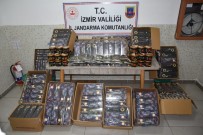 Izmir'de 350 Kilogram Kaçak Nargile Tütünü Ele Geçirildi