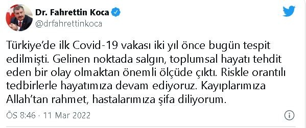Bakan Koca paylaştı! 'Türkiye’de ilk...''