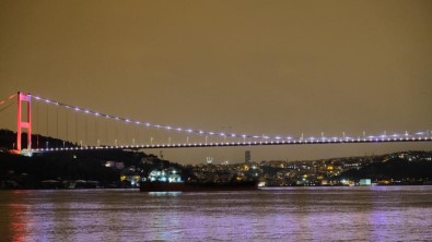 (ÖZEL) Rusya'dan Gelen Tonlarca Ayçiçegi Yagi Yüklü Gemi Istanbul Bogazi'na Ulasti