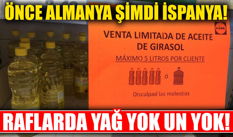 Avrupa ülkelerinde ayçiçek yağı krizi başladı!