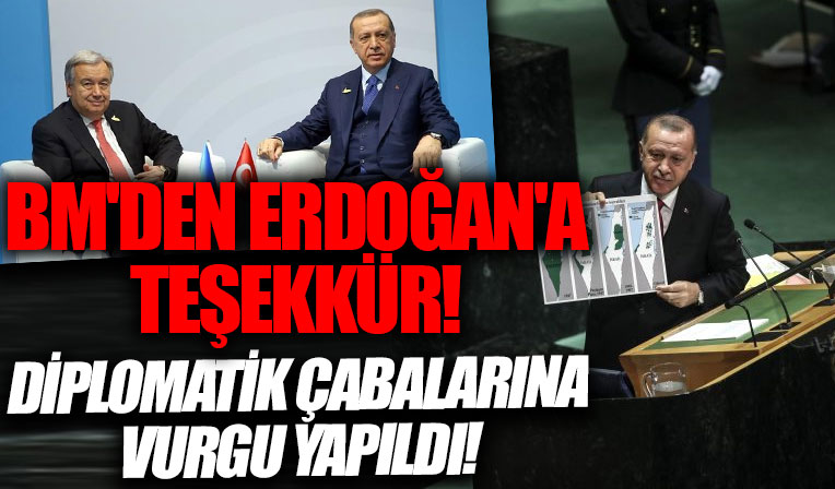 Başkan Erdoğan BM Genel Sekreteri ile görüştü!