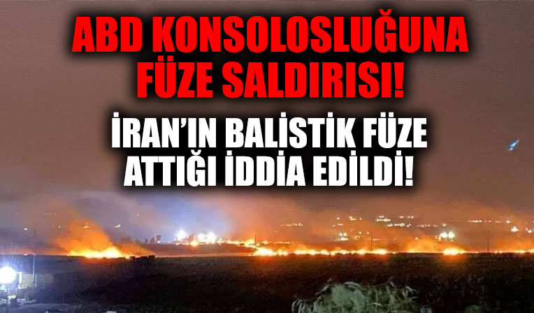 Erbil'de ABD Konsolosluğuna roketli saldırı!