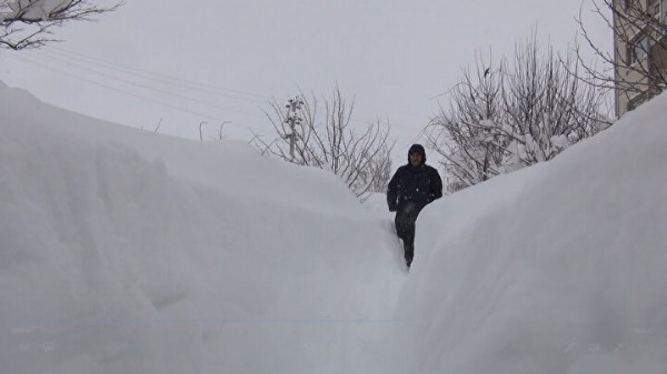 Bitlis ev ve araçlar kara gömüldü: Vatandaşlar tünel açarak ulaşım sağladı