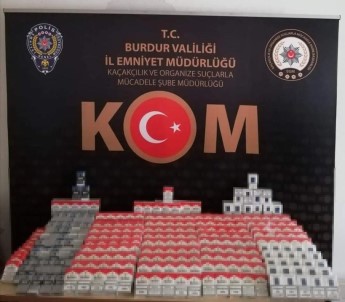 Burdur'da Kaçak 550 Paket Sigara Ele Geçirildi