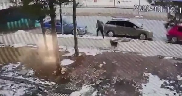 Sivas'ta, sokak köpeğinden kaçarken otomobilin çarptığı çocuk yaralandı