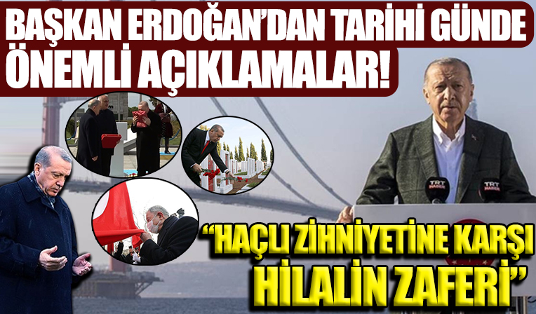 Başkan Erdoğan Çanakkale Zaferi'nin 107'nci yıldönümü törenine katıldı: Yalnızca bizim değil tüm mazlumların zaferidir