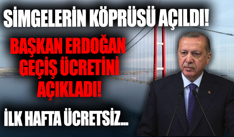 Çanakkale 1915 Köprüsü açıldı! Tarihe mühür vuran şaheser...