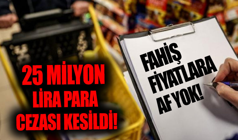 Fahiş fiyat artışı yapan 896 firmaya 25,4 milyon lira ceza