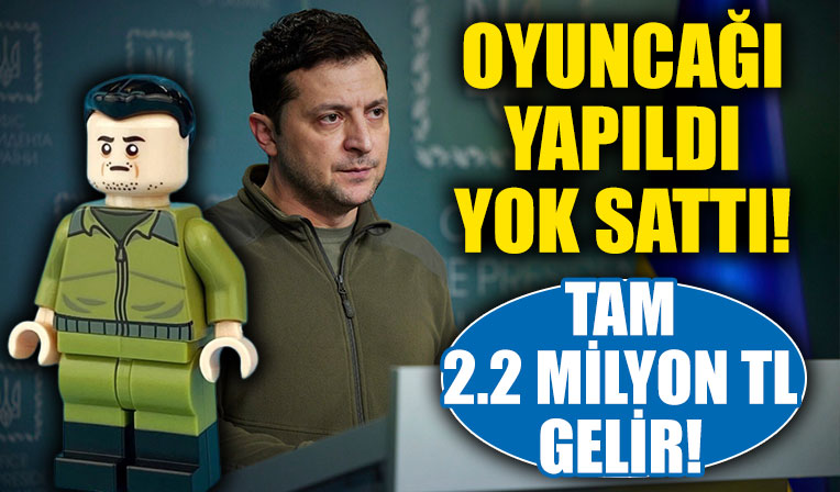Ukrayna Devlet Başkanı Zelenski figürlü oyuncak! Resmen yok satıyor! Elde edilen gelir Ukrayna’ya...